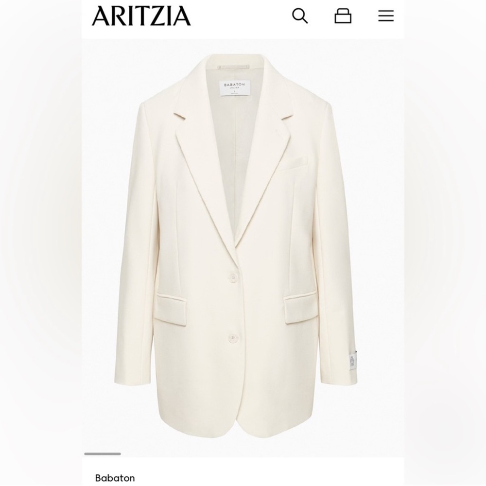 Aritzia ivory blazer new with tags